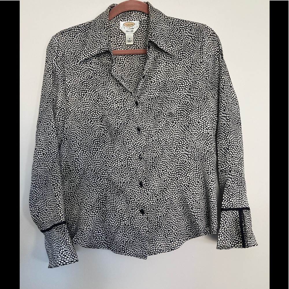 Talbots silk button up